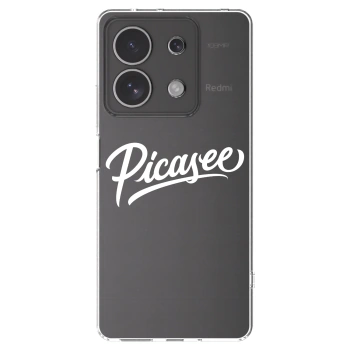 Picasee silikonowe przeźroczyste etui na Xiaomi Redmi Note 13 4G - Picasee - old logo - white