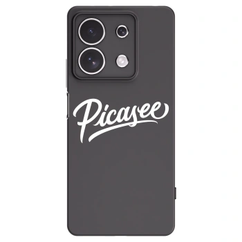 Picasee silikonowe czarne etui na Xiaomi Redmi Note 13 4G - Picasee - old logo - white