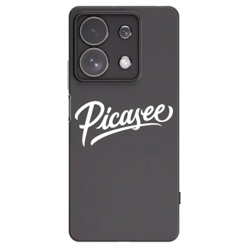 Picasee silikonowe czarne etui na Xiaomi Redmi Note 13 Pro 4G - Picasee - old logo - white
