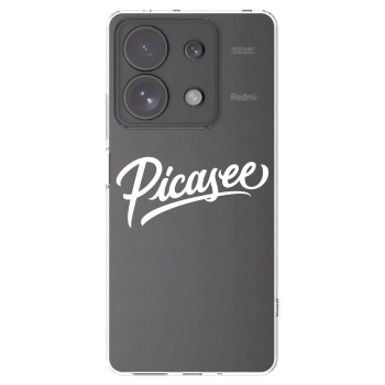 Picasee silikonowe przeźroczyste etui na Xiaomi Redmi Note 13 Pro 4G - Picasee - old logo - white