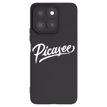 Picasee silikonowe czarne etui na Honor X8b - Picasee - old logo - white