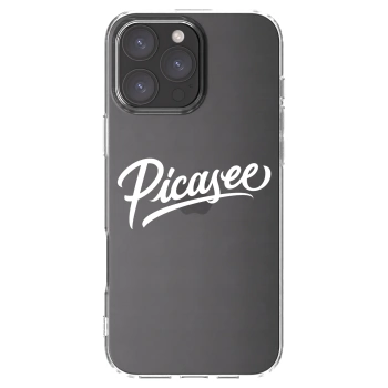 Picasee silikonowe przeźroczyste etui na Apple iPhone 16 Pro Max - Picasee - old logo - white