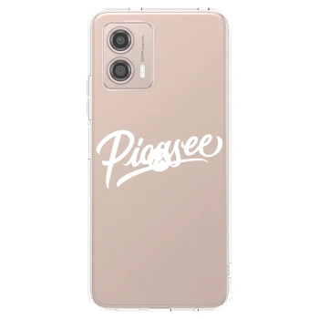 Picasee silikonowe przeźroczyste etui na Motorola Moto G53 5G - Picasee - old logo - white