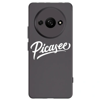Picasee silikonowe czarne etui na Xiaomi Redmi A3 - Picasee - old logo - white