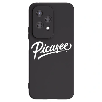 Picasee silikonowe czarne etui na Honor 200 Lite - Picasee - old logo - white