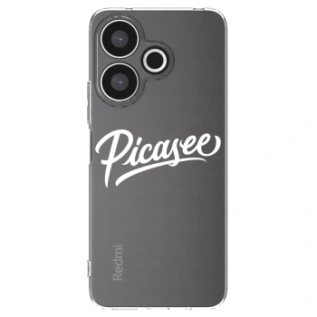 Picasee silikonowe przeźroczyste etui na Xiaomi Redmi 13 4G - Picasee - old logo - white