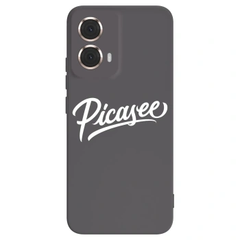 Picasee silikonowe czarne etui na Motorola Moto G85 - Picasee - old logo - white
