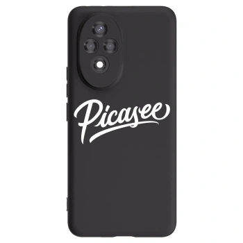 Picasee silikonowe czarne etui na Honor 200 Pro 5G - Picasee - old logo - white