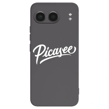 Picasee silikonowe czarne etui na OnePlus Nord 4 - Picasee - old logo - white