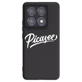 Picasee silikonowe czarne etui na Xiaomi 14T Pro - Picasee - old logo - white