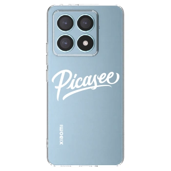Picasee silikonowe przeźroczyste etui na Xiaomi 14T Pro - Picasee - old logo - white