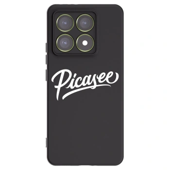 Picasee silikonowe czarne etui na Xiaomi 14T - Picasee - old logo - white