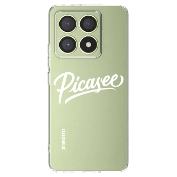 Picasee silikonowe przeźroczyste etui na Xiaomi 14T - Picasee - old logo - white