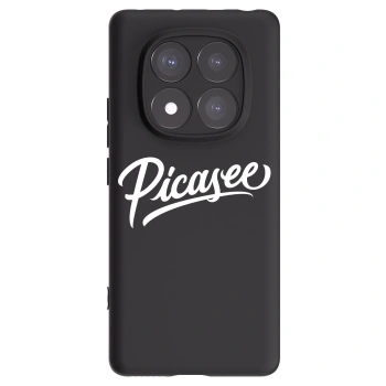 Picasee silikonowe czarne etui na Xiaomi Redmi Note 14 Pro+ 5G - Picasee - old logo - white