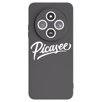 Picasee silikonowe czarne etui na Xiaomi Redmi 14C - Picasee - old logo - white