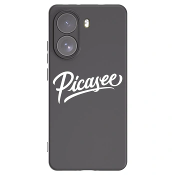 Picasee silikonowe czarne etui na Xiaomi Poco X7 - Picasee - old logo - white