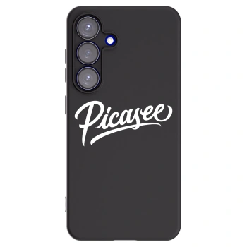 Picasee silikonowe czarne etui na Samsung Galaxy S25 5G - Picasee - old logo - white