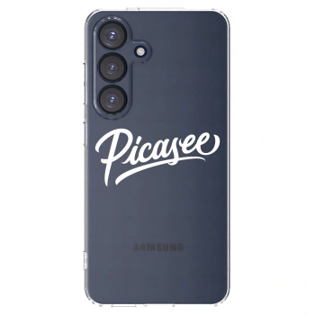 Picasee silikonowe przeźroczyste etui na Samsung Galaxy S25 5G - Picasee - old logo - white