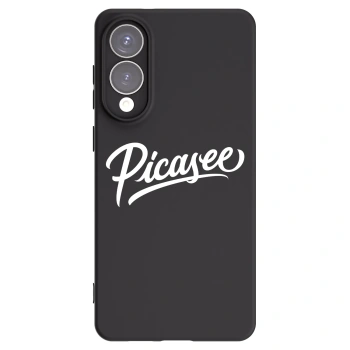 Picasee silikonowe czarne etui na Samsung Galaxy S25 Edge 5G - Picasee - old logo - white