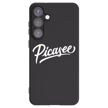 Picasee silikonowe czarne etui na Samsung Galaxy S25+ 5G - Picasee - old logo - white