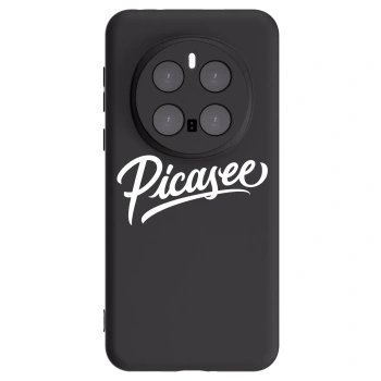 Picasee silikonowe czarne etui na Honor Magic7 Pro 5G - Picasee - old logo - white