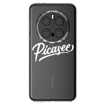 Picasee silikonowe przeźroczyste etui na Honor Magic7 Pro 5G - Picasee - old logo - white
