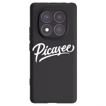 Picasee silikonowe czarne etui na Xiaomi Redmi Note 14 Pro 4G - Picasee - old logo - white