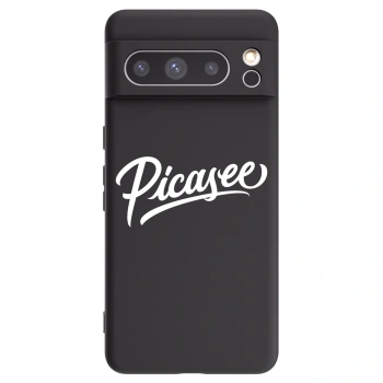 Picasee silikonowe czarne etui na Google Pixel 8 Pro - Picasee - old logo - white