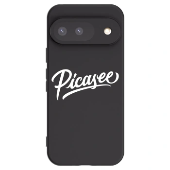 Picasee silikonowe czarne etui na Google Pixel 9 - Picasee - old logo - white