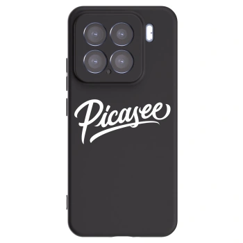 Picasee silikonowe czarne etui na Xiaomi 15 - Picasee - old logo - white