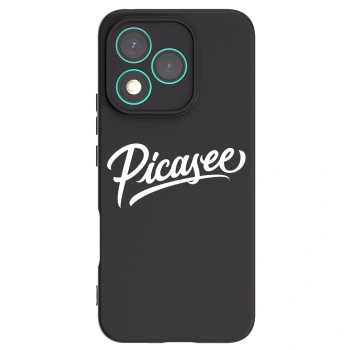 Picasee silikonowe czarne etui na Honor 400 Lite 5G - Picasee - old logo - white