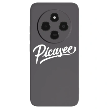 Picasee silikonowe czarne etui na Xiaomi Poco C75 - Picasee - old logo - white