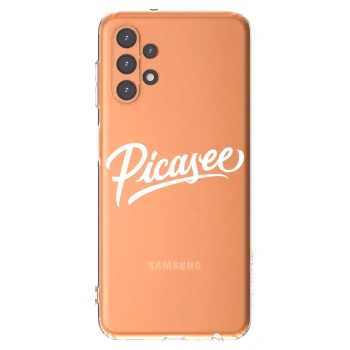 Picasee silikonowe przeźroczyste etui na Samsung Galaxy A13 5G - Picasee - old logo - white