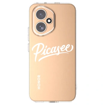 Picasee silikonowe przeźroczyste etui na Honor 400 5G - Picasee - old logo - white