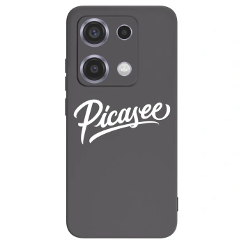 Picasee silikonowe czarne etui na Xiaomi Redmi Note 14S - Picasee - old logo - white