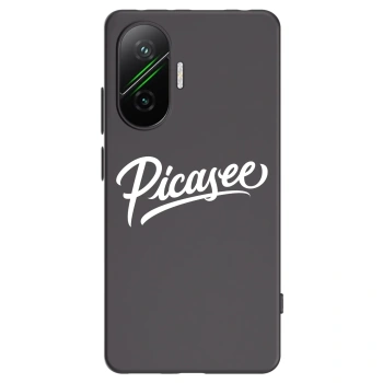 Picasee silikonowe czarne etui na Xiaomi Poco F7 5G - Picasee - old logo - white