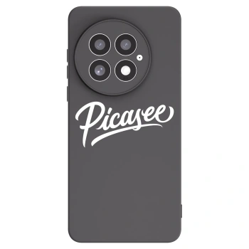 Picasee silikonowe czarne etui na OnePlus 13 5G - Picasee - old logo - white