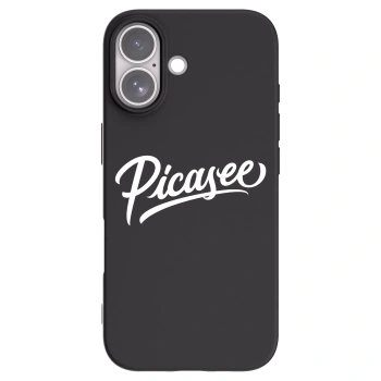 Picasee silikonowe czarne etui na Apple iPhone 17 - Picasee - old logo - white