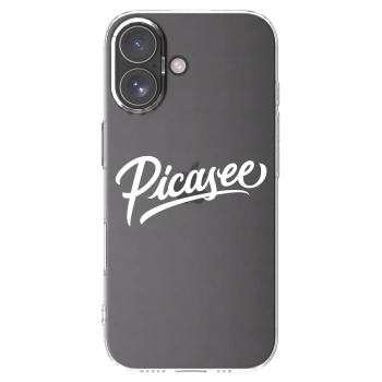 Picasee silikonowe przeźroczyste etui na Apple iPhone 17 - Picasee - old logo - white