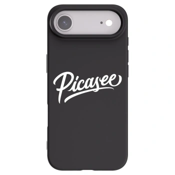 Picasee silikonowe czarne etui na Apple iPhone Air - Picasee - old logo - white