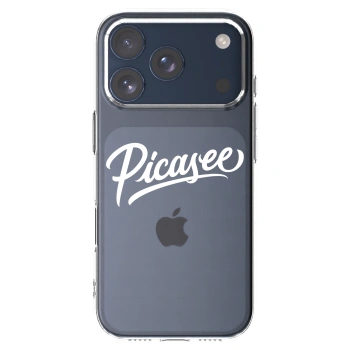 Picasee silikonowe przeźroczyste etui na Apple iPhone 17 Pro - Picasee - old logo - white