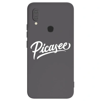 Picasee silikonowe czarne etui na Xiaomi Redmi 7 - Picasee - old logo - white