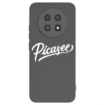 Picasee silikonowe czarne etui na Realme 12X - Picasee - old logo - white
