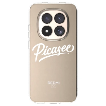 Picasee silikonowe przeźroczyste etui na Xiaomi Redmi Note 15 Pro 4G - Picasee - old logo - white
