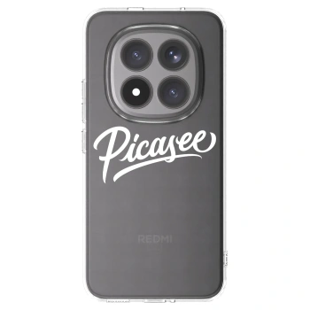 Picasee silikonowe przeźroczyste etui na Xiaomi Redmi Note 15 Pro+ - Picasee - old logo - white