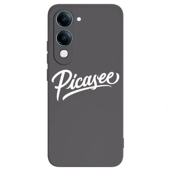 Picasee silikonowe czarne etui na Vivo Y29s 5G - Picasee - old logo - white