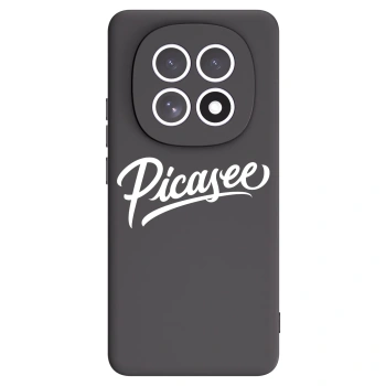 Picasee silikonowe czarne etui na Xiaomi Redmi Note 15 4G - Picasee - old logo - white