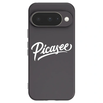 Picasee silikonowe czarne etui na Google Pixel 10 - Picasee - old logo - white
