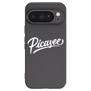 Picasee silikonowe czarne etui na Google Pixel 10 Pro - Picasee - old logo - white
