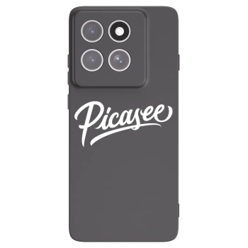 Picasee silikonowe czarne etui na Motorola Edge 60 Fusion - Picasee - old logo - white